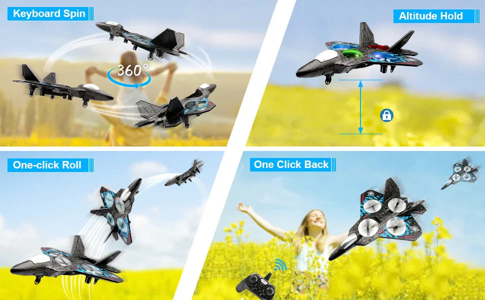 RC Fighter Drone  Quad Motor Gravity Sensor Aircraft - Product detail 9