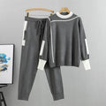 Damen Strick-Loungewear-Set – Zweiteiliges Pullover- & Hosen-Set