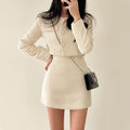 Damen Blazer & Rock Set - Schicke Maßgeschneiderte Passform