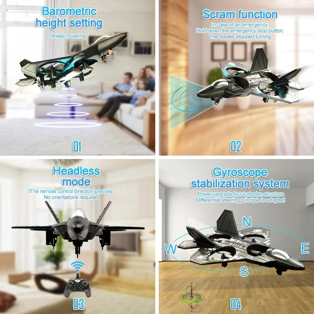 RC Fighter Drone  Quad Motor Gravity Sensor Aircraft - Product detail 7