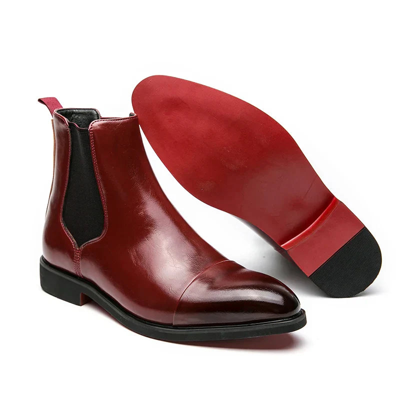 Herren Chelsea-Stiefeletten - Zehenkappe & Schuhe zum Hineinschlüpfen