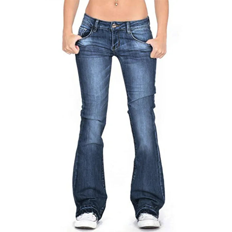 Damen Niedrige Leibhöhe Schlagjeans - Bell Bottom