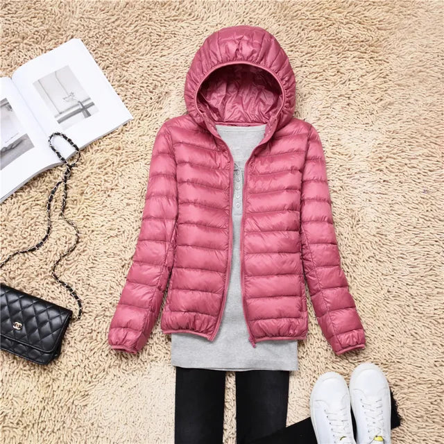 Damen Wasserdichte Steppjacke - Ultraleichte Oberbekleidung