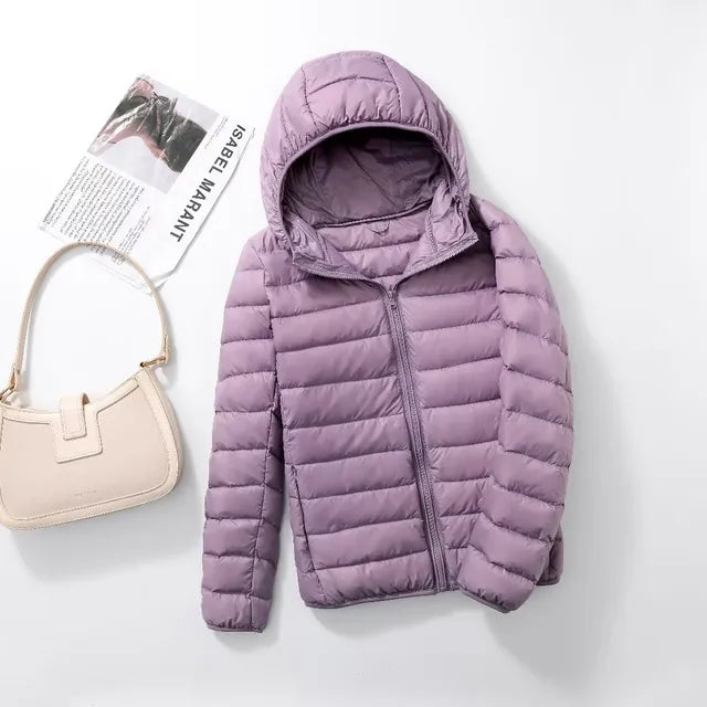 Damen Wasserdichte Steppjacke - Ultraleichte Oberbekleidung