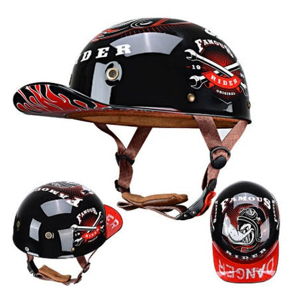 Cap-Motorradhelm – Leichtgewicht Zertifiziert & Halbschale