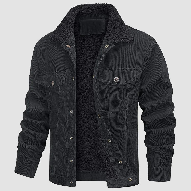 Herren Cord-Winterjacke - Gemütlich & Stilvoll