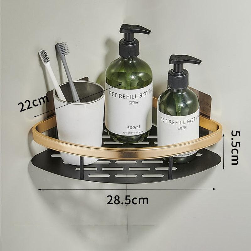 Aluminium Corner Bathroom Shelf - ALPINE WEAR