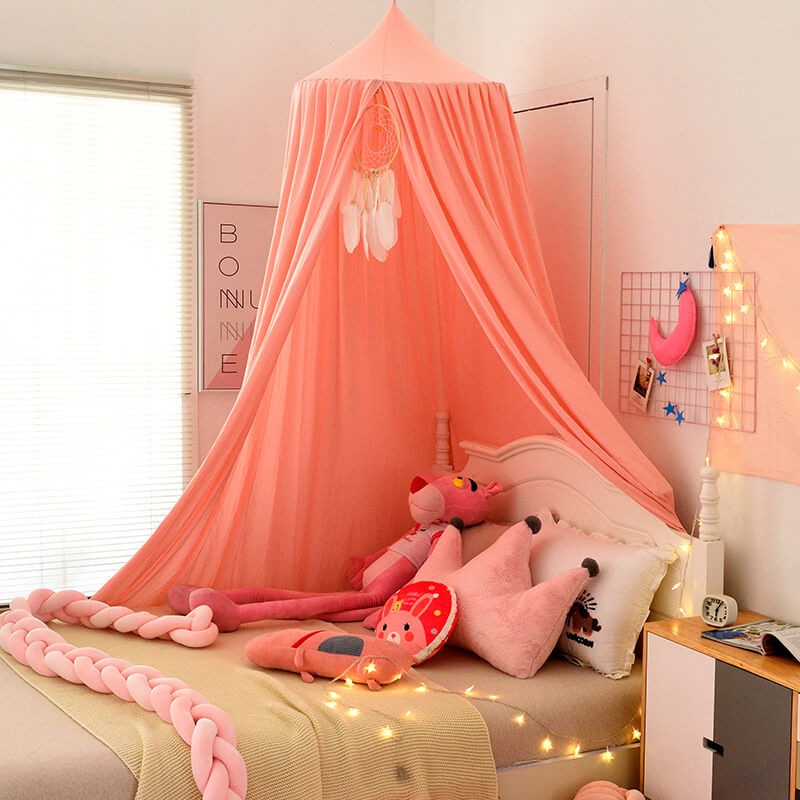 Kinder Bett Baldachin Vorhang - Lese- & Spielzelt