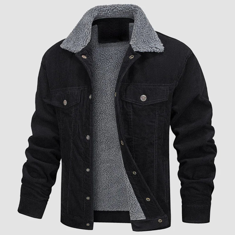 Herren Cord-Winterjacke - Gemütlich & Stilvoll