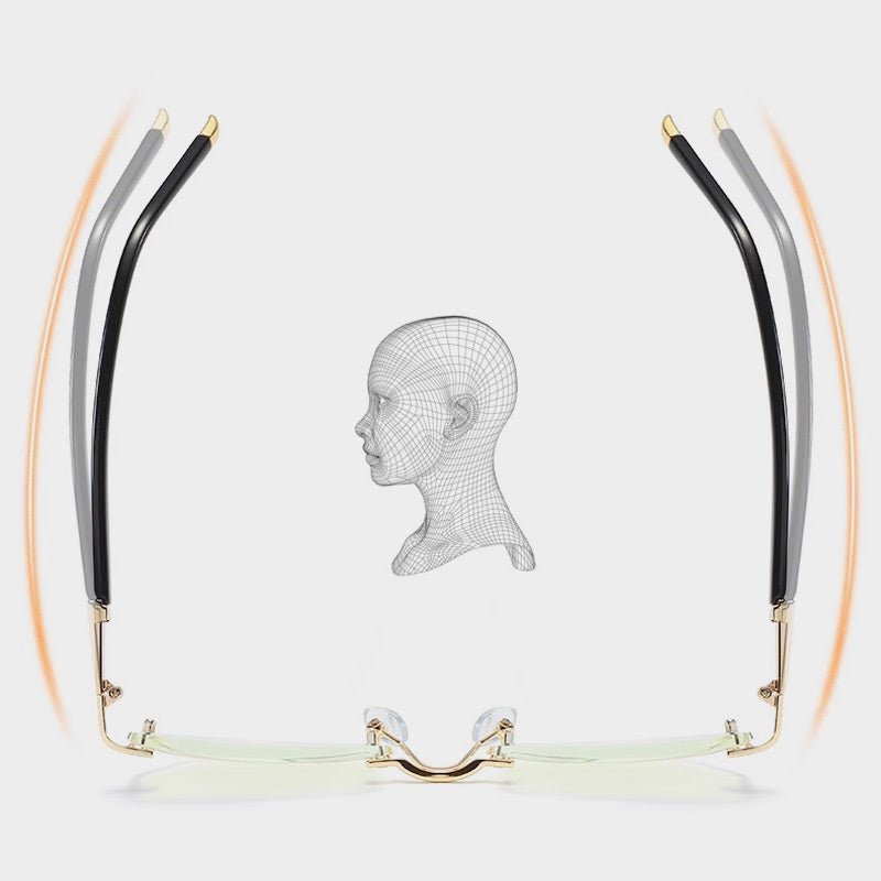 Blue Light Blocking Rimless Reading Glasses for Presbyopia - ALPINE WEAR