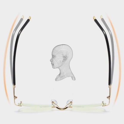 Blue Light Blocking Rimless Reading Glasses for Presbyopia - ALPINE WEAR