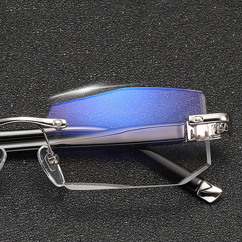 Blue Light Blocking Rimless Reading Glasses for Presbyopia - ALPINE WEAR