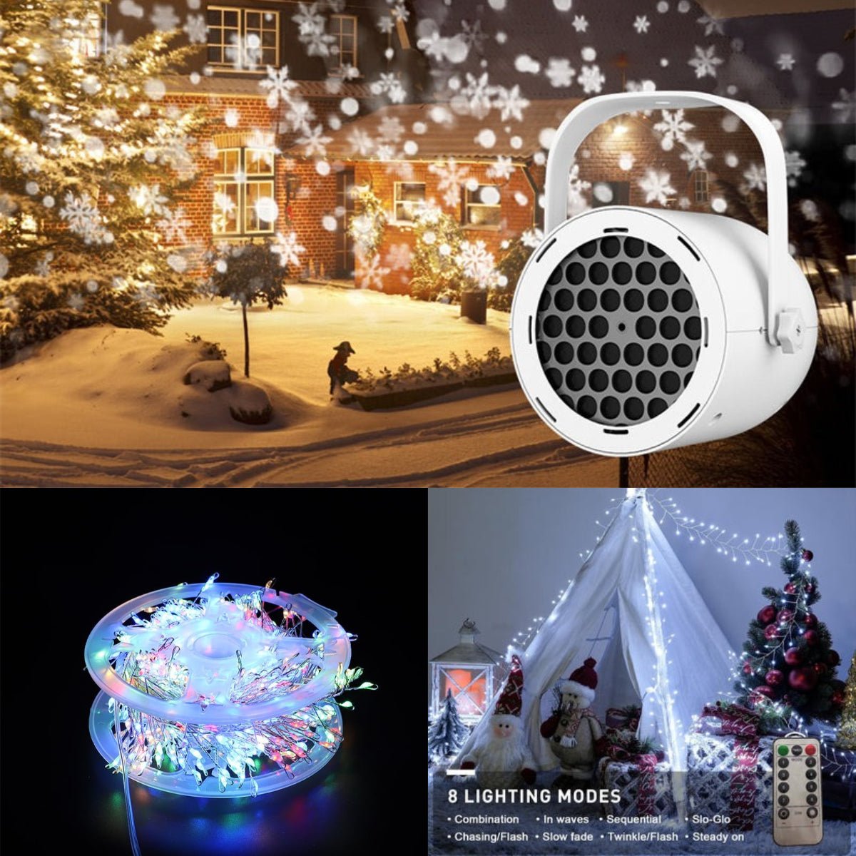 🎄🎁Christmas Hot Sale 50% OFF🎅16 - Pattern USB Christmas Projector Light - ALPINE WEAR