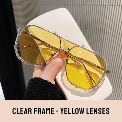 Classic Retro Stylish Large Frame Sunglasses（50% OFF） - ALPINE WEAR