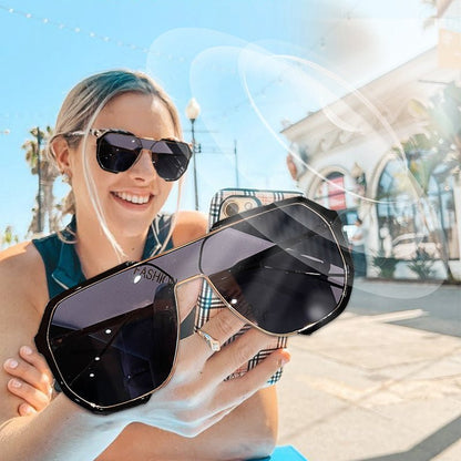 Classic Retro Stylish Large Frame Sunglasses（50% OFF） - ALPINE WEAR