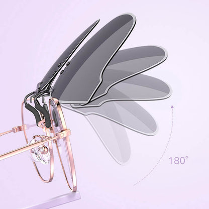 Clip - on Flip Up Metal Sunglasses Clip（50% OFF） - ALPINE WEAR