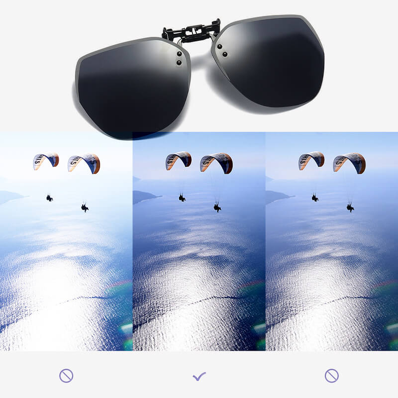 Clip - on Flip Up Metal Sunglasses Clip（50% OFF） - ALPINE WEAR
