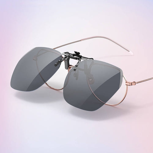 Clip - on Flip Up Metal Sunglasses Clip（50% OFF） - ALPINE WEAR