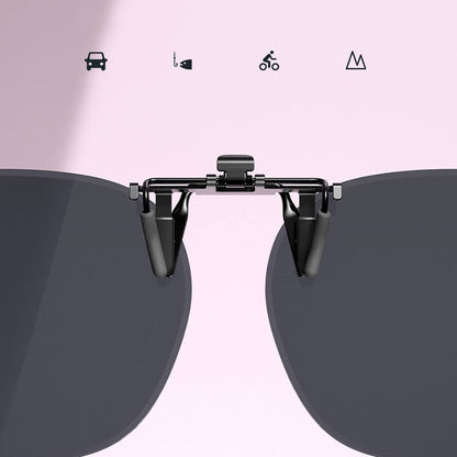 Clip - on Flip Up Metal Sunglasses Clip（50% OFF） - ALPINE WEAR
