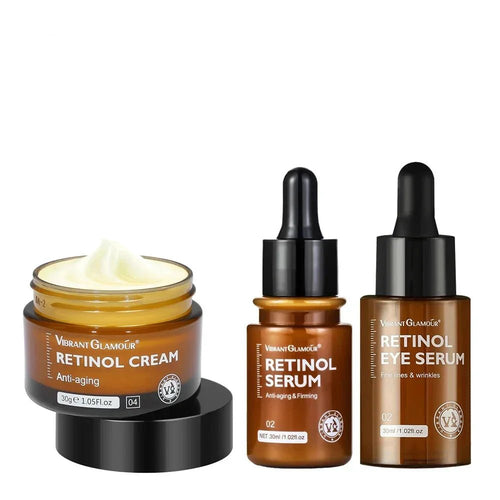 Complete Anti - Ageing Retinol Kit – Facial Cream, Facial Serum, and Eye Serum - ALPINE WEAR
