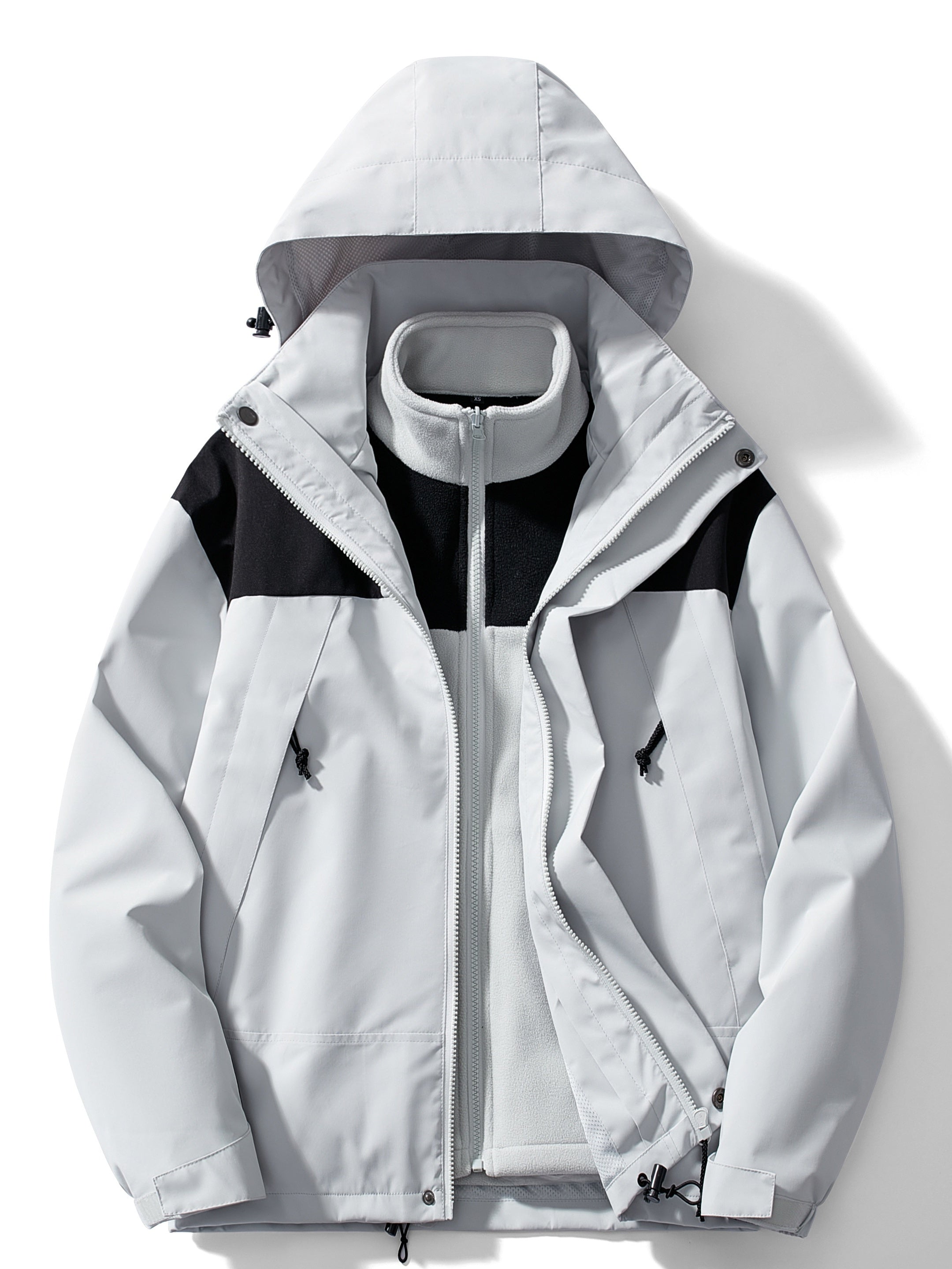 Damen 3-in-1 Outdoorjacke - Warm mit Kapuze