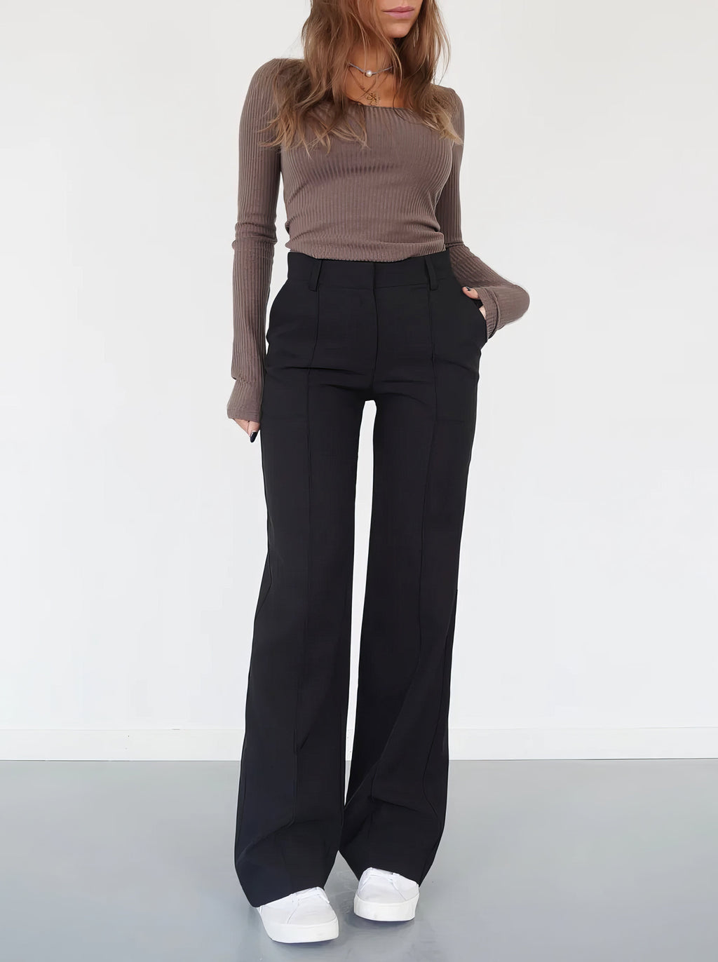 Damen High-Waisted Arbeitshose - Weites Bein Passform