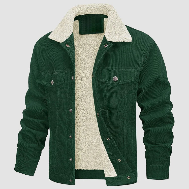 Herren Cord-Winterjacke - Gemütlich & Stilvoll