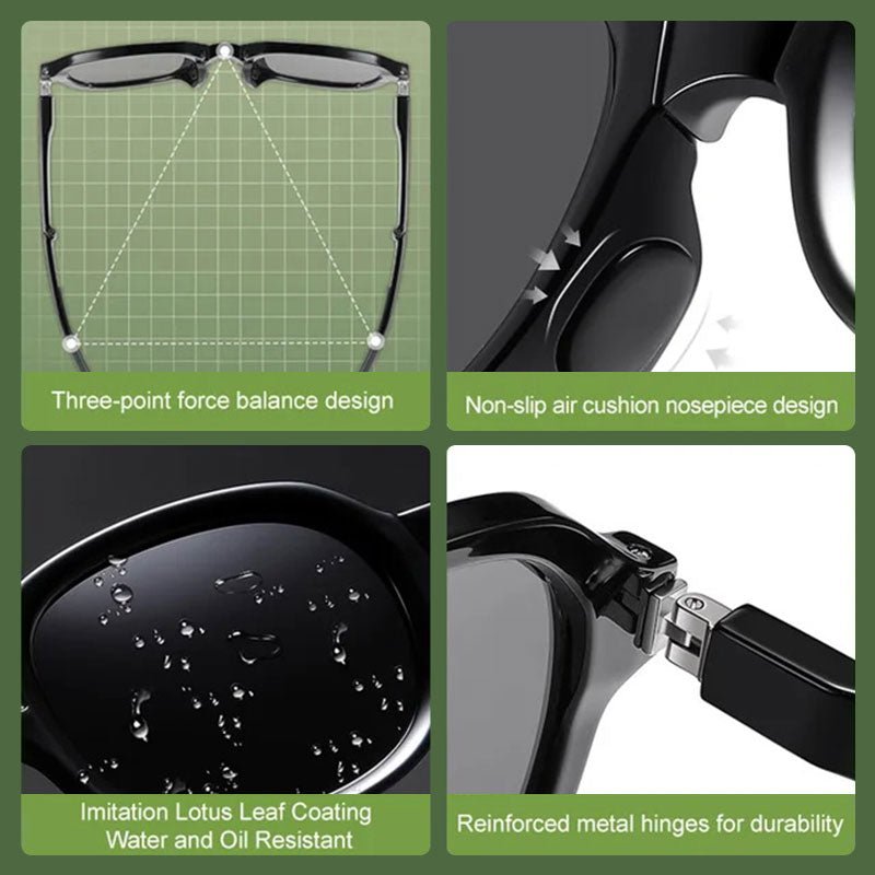 🎁Hot Sale 49% OFF⏳Polarized Folding Sunglasses with Lightweight Case - ALPINE WEAR