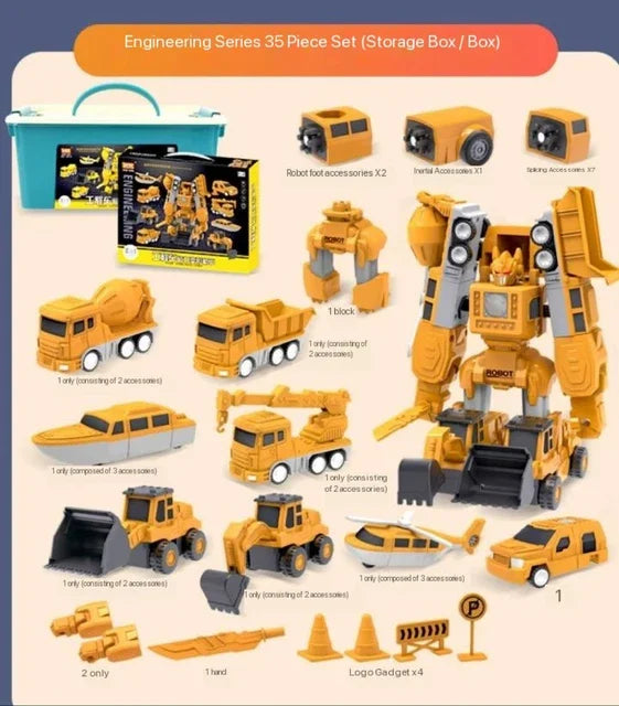 Transformierbarer Roboter - Baukasten für Kinder