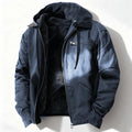 Herren Winterjacke - Weiches Futter mit Kordelzug-Kapuze