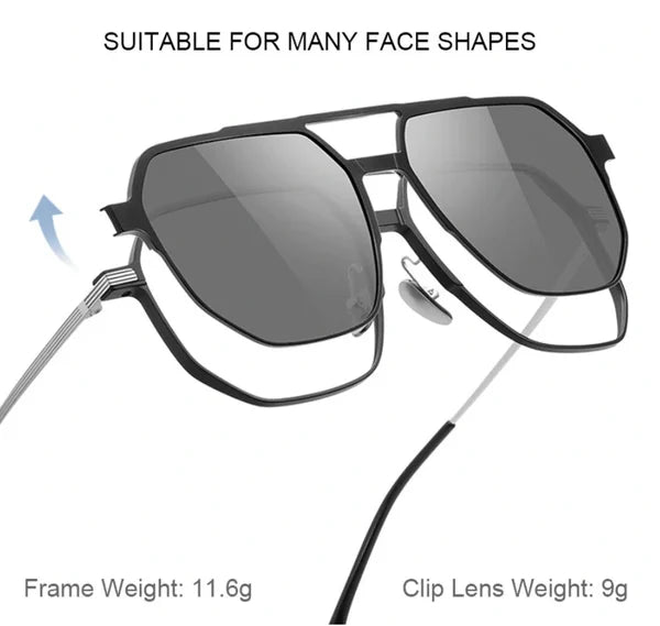 🔥😎Men And Women 3 In 1 Magnetic Polarized Sunglasses - ALPINE WEAR