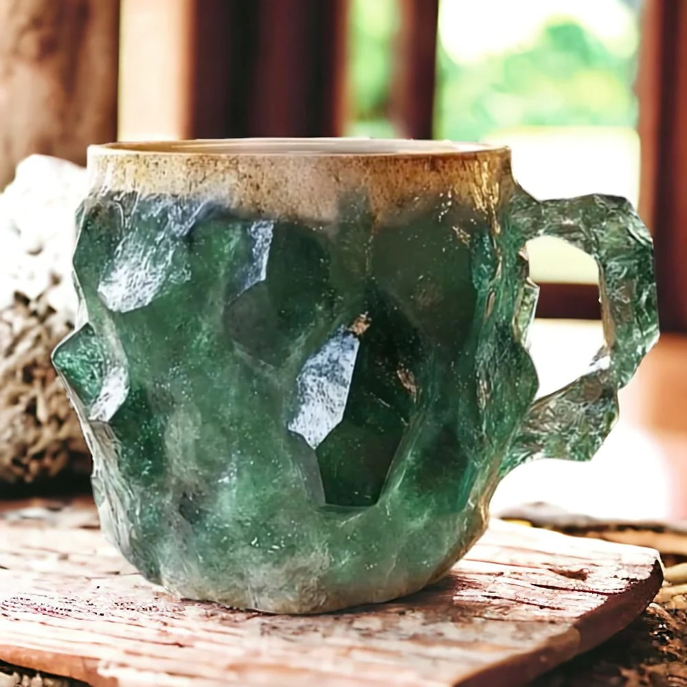 Geoden-Stil Kaffeetasse - Felsen- & Mineral-Look Geschenkbecher
