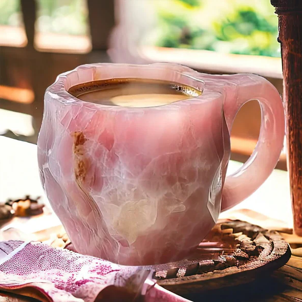 Geoden-Stil Kaffeetasse - Felsen- & Mineral-Look Geschenkbecher