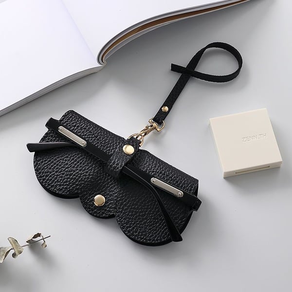 Soft Leather Sunglasses Bag - ALPINE WEAR