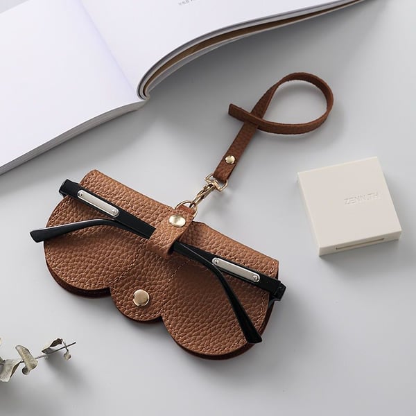Soft Leather Sunglasses Bag - ALPINE WEAR