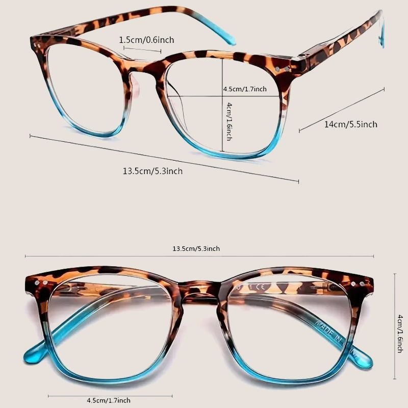 Women's Sexy Leopard Print Anti - Blue Light Gradient Reading Glasses - ALPINE WEAR
